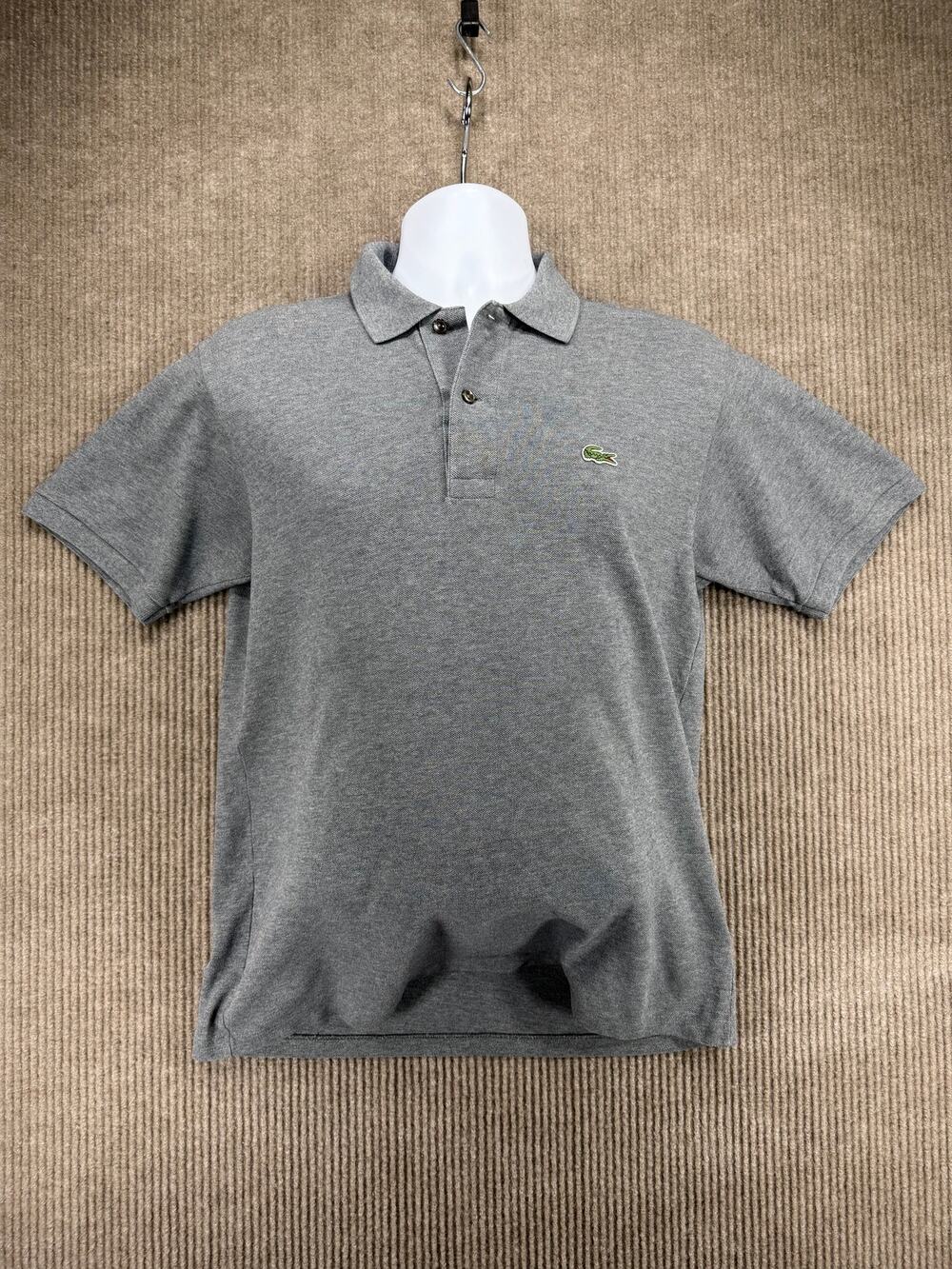 Lacoste Classic Fit Pique Polo Shirt Gray US M FR 4